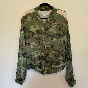 Acacia Silk Bomber Jacket